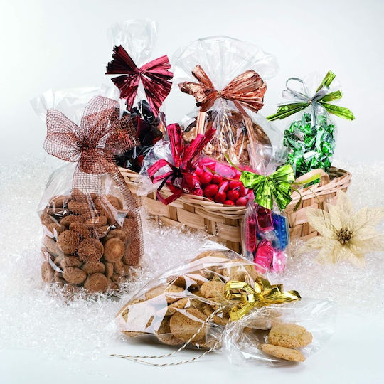 Pungă Din Plastic PP / Celofan 100 Bucăți Pentru Brutărie 40x25cm