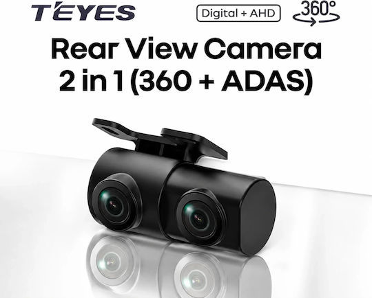 Teyes 2 In 1 Car Rearview Camera 360 Degrees Adas Digital + Ahd Cc4 Pro