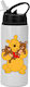 Winnie-Pooh-Trinkflasche 600 ml Weiß mit schwarzem Deckel