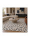 Saray Home Animal Rectangular Shaggy Rug Cream - Blue 240x300cm