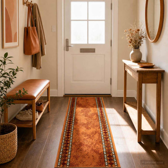 vidaXL Flornes Orange Runner Rug 80x400 cm