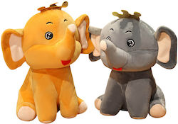Plüschelefant mit Krone 30 cm Orange Ab 12 Monaten