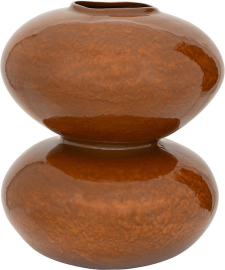 Urban Nature Culture Amsterdam Decorative Vase Ceramic Brown 34x34xH41cm