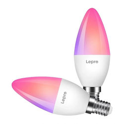 Lepro Умна LED Крушка 9 W E14 RGB 2 Броя