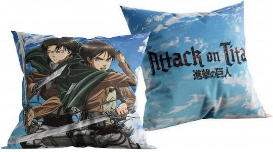 Halantex Детска декоративна възглавница Attack On Titan 40x40 см