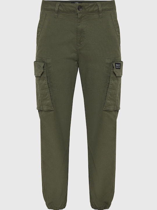 Funky Buddha Παντελόνι Cargo Regular Fit Πράσινο