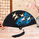 4 Seasons Collection Evantai din Bambus Negru Swan 18 cm