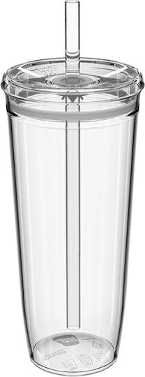 Pahar Termoizolant Espresso Keepcup 600ml Cold Cup Original Straw