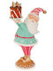 Dekorativer Weihnachtsmann Rosa 34x20x13 cm