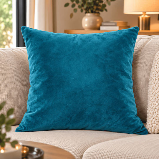Mia Home Μαξιλαροθήκη Petrol 45x45εκ.