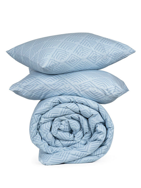 Sunshine Feelings Pillowcase Set Blue 50x70cm