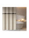 Guy Laroche Fabric Shower Curtain with Grommets 180x185cm Natural