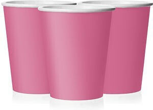 Unique Industries Fuchsienfarbener Pappbecher 270 ml 14 Stück
