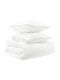 vidaXL King Size Duvet Set 260x220 cm Bamboo White 3 Pcs