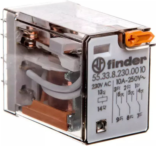 Finder Индустриално реле за лампа 230V 55.33.8.230.0010