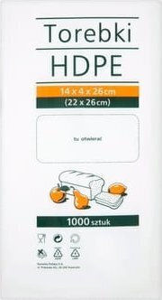 HDPE Plastic Bag 1000 Pieces for Miscellaneous Uses 4x14cm