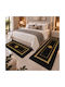 My Home Luxury Set de Covoare Shaggy pentru Dormitor Negre 3 Bucăți