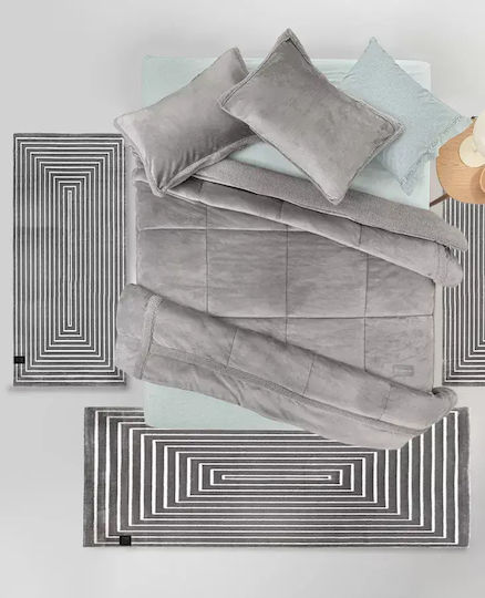 Guy Laroche Modernes Schlafzimmer-Teppichset Carbon 3-tlg Guy Laroche Modernes Schlafzimmer-Teppichset Carbon 3-tlg