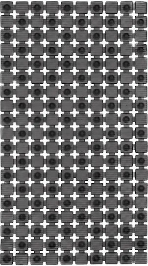 Sidirela E-3119 Bathtub Mat with Suction Cups Black 36x68 cm