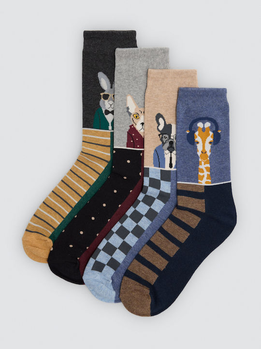 Ysabel Mora Herren Socken Multi Color 4er-Pack