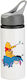 Trinkflasche Winnie Pooh 600 ml Weiß mit grauem Deckel