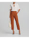Women's Crepe Trousers in a Slim Fit Ginger