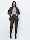 High-Rise Women's Jeans in Regular Fit Brown