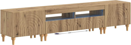 TV Stand with LED Lighting Oak L300xD35xH43cm