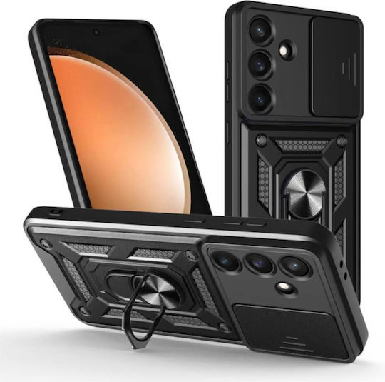 Bodycell Husă Slide Cover Back Cover Neagră (Galaxy S26 FE)