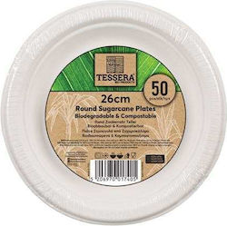 Tessera Farfurii Din Trestie De Zahăr Ø26cm 50 Buc Tessera Farfurii Din Trestie De Zahăr Ø26cm 50 Buc