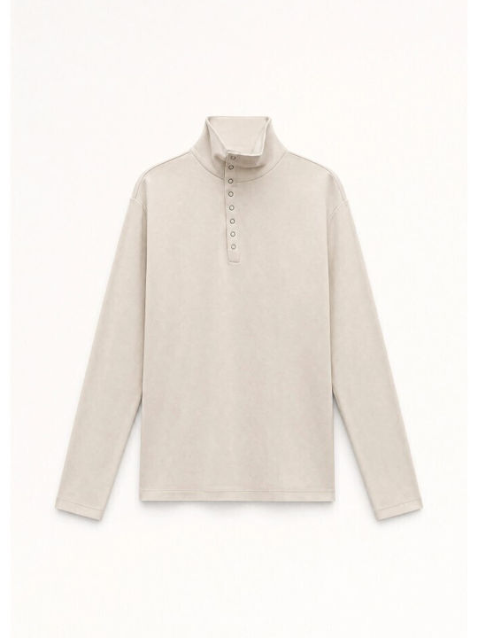 Lumina Women's Cotton Long Sleeve Blouse Beige