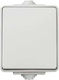 Kanlux Waterproof Wall-Mounted Wall Switch with Frame Aller Retour Grey