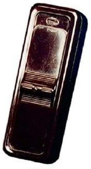 Zamel Recessed Wall Switch with Frame Aller Retour Brown