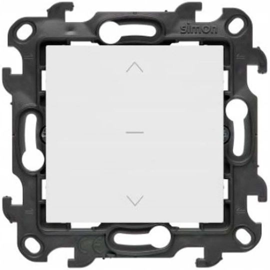 Kontakt-Simon Recessed Wall Shutter Switch Without Frame Aller Retour White