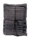 Bath Towel Set 3 Pieces Casa Grey