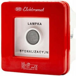 Elektromet Μονή Ενδεικτική Λυχνία Πίνακα Κόκκινη