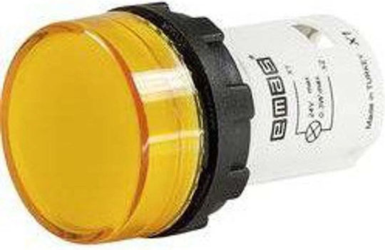 Emas Lampă Indicatoare 24v Galbenă T0-mbsd024s