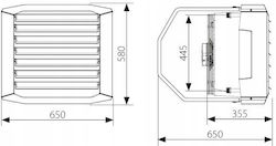 FlowAir Industrial Electric Air Heater 4kW