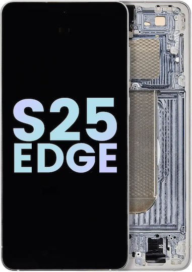 Oled Assembly Frame Compatible Samsung Galaxy S25 Edge Service Pack Titanium Silver Titanium Icyblue