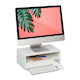 Relaxdays Suport de Monitor de Birou Alb (10050164)
