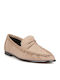 Suede Women's Loafers in Beige Colour