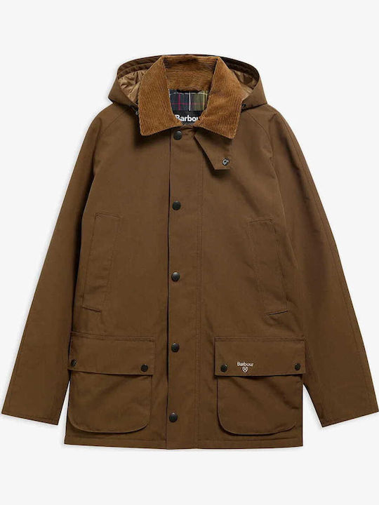 Barbour Wasserdichte braune Winter-Pufferjacke