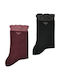 Emporio Armani Damen Socken Burgunderrot 2er-Pack