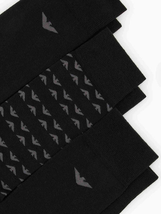 Emporio Armani Herren Socken Nero/nero/nero 3er-Pack