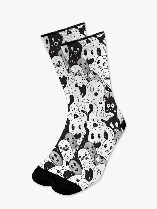 Șosetă Sportivă de Compresie cu Imprimeuri Spooky Cute Nodo