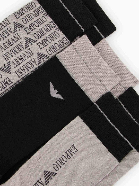 Emporio Armani Herren Socken Grigio Ea-gr Ea-nero 3Pack