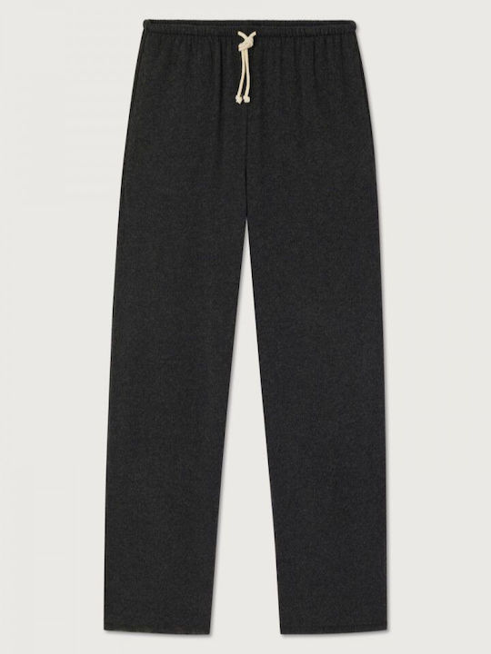 Women's Fabric Flared Trousers in a Loose Fit Carbon