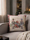 Teoran Christmas Decorative Pillowcase Square 45x45cm