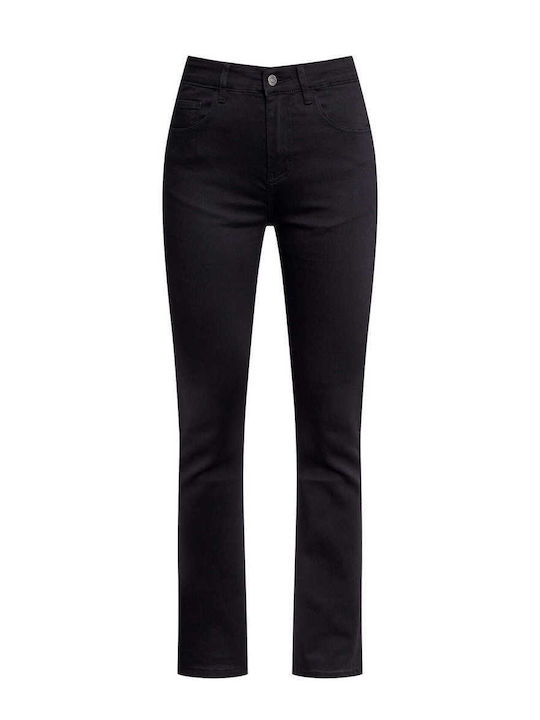 Celestino Blugi Skinny Uni Slim Fit Negri pentru Femei