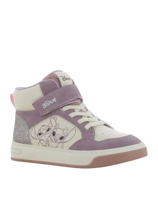 Anatomische Kinder-Sneaker High mit Klettverschluss, Mehrfarbig